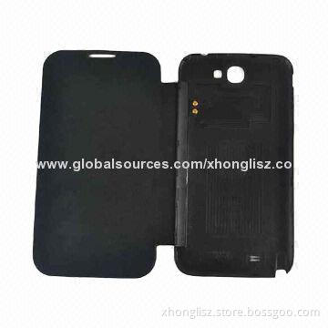 PC Cover with Leather Case for Samsung Galaxy Note II
